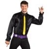 Boland Chemise Disco Noire Homme -Cosplay chemise disco noire homme