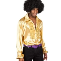 Boland Chemise Disco Or Homme