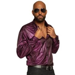 Boland Chemise Funky Disco Violette Homme