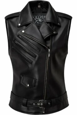 Perfecto Sans Manches KILLSTAR En Cuir Vegan
