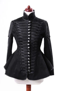 Veste Gothique Femme RESTYLE Type Militaire -Cosplay czarny4