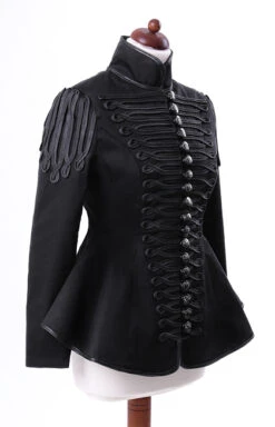 Veste Gothique Femme RESTYLE Type Militaire -Cosplay czarny5