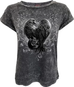 T-shirt Gothique SPIRAL 'Raven Heart'