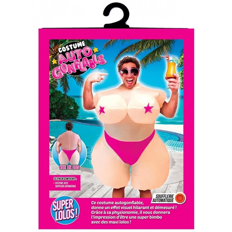 Déguisement Bimbo Lolos Gonflable Adulte 5 Déguisement Bimbo Lolos Gonflable Adulte – Image 3