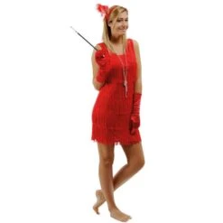 Déguisement Charleston Rouge Années 20 Femme