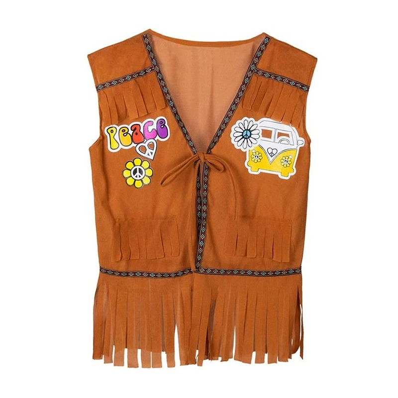 Boland Déguisement Gilet Hippie Peace Ans Love Adulte 4 Boland Déguisement Gilet Hippie Peace Ans Love Adulte – Image 2