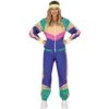 Déguisement Jogging Années 80 Femme -Cosplay deguisement jogging annees 80 femme