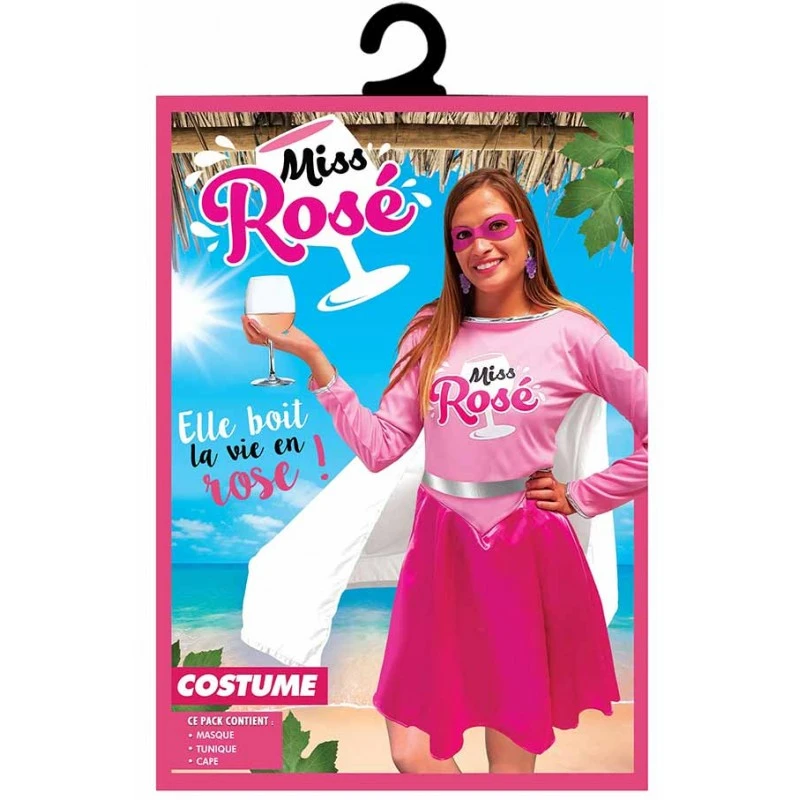 Déguisement Miss Rosé Femme 4 Déguisement Miss Rosé Femme – Image 2