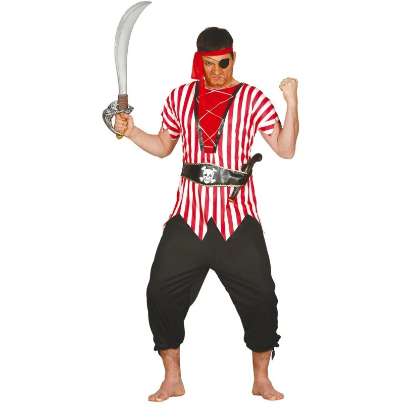 Déguisement Pirate Blanc Et Rouge Homme 3 Déguisement Pirate Blanc Et Rouge Homme