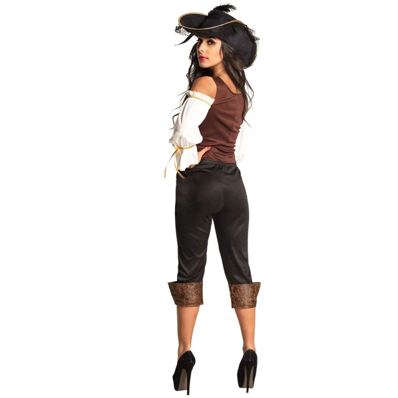 Boland Déguisement Pirate Marron Et Doré Femme 4 Boland Déguisement Pirate Marron Et Doré Femme – Image 2