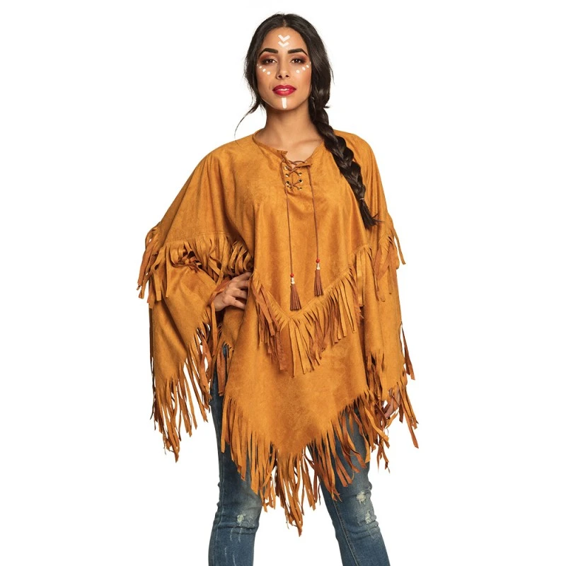 Boland Déguisement Poncho Indienne Femme 3 Boland Déguisement Poncho Indienne Femme