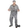 Déguisement Prisonnier Noir/Blanc Homme -Cosplay deguisement prisonnier noir blanc homme