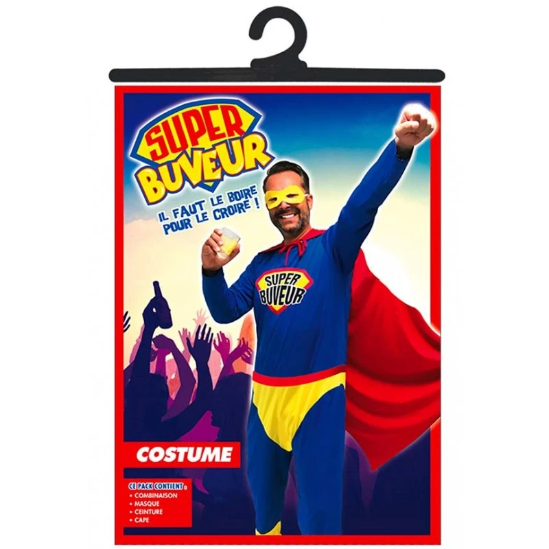 Déguisement Super Buveur Homme 4 Déguisement Super Buveur Homme – Image 2