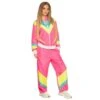 Boland Déguisement Survêtement Années 80 Rose Femme -Cosplay deguisement survetement annees 80 rose femme