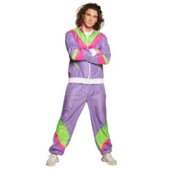 Boland Déguisement Survêtement Années 80 Violet Homme