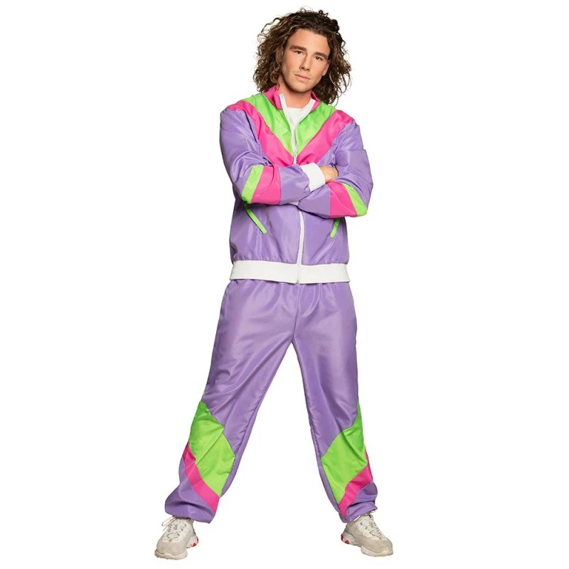 Boland Déguisement Survêtement Années 80 Violet Homme 3 Boland Déguisement Survêtement Années 80 Violet Homme