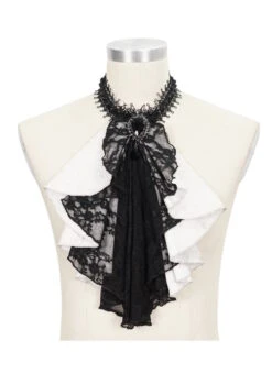 Jabot De Chemise Blanc DEVIL FASHION