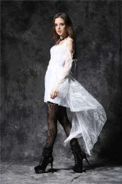 Robe Gothique Blanche DARK IN LOVE -Cosplay dw053wh9