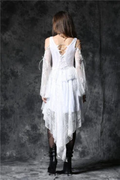 Robe Gothique Blanche DARK IN LOVE -Cosplay dw053wh93