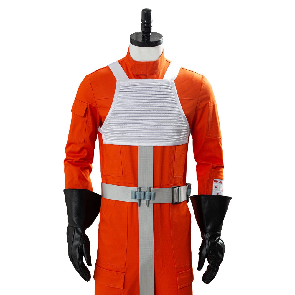 Star Wars X-Wing Rebel Pilote Uniform Orange Cosplay Costume 8 Star Wars X-Wing Rebel Pilote Uniform Orange Cosplay Costume – Image 6