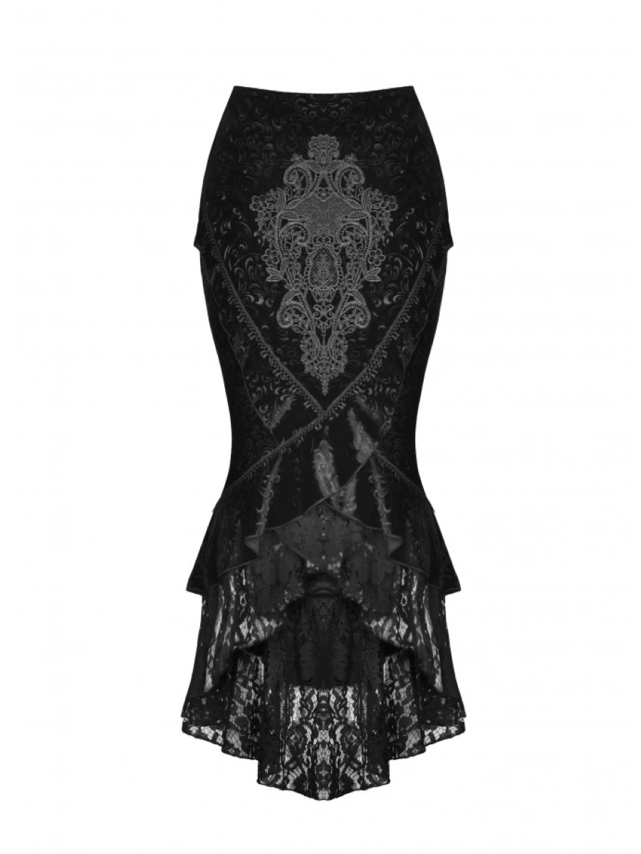 Jupe Gothique Victorienne DARK IN LOVE 4 Jupe Gothique Victorienne DARK IN LOVE – Image 2