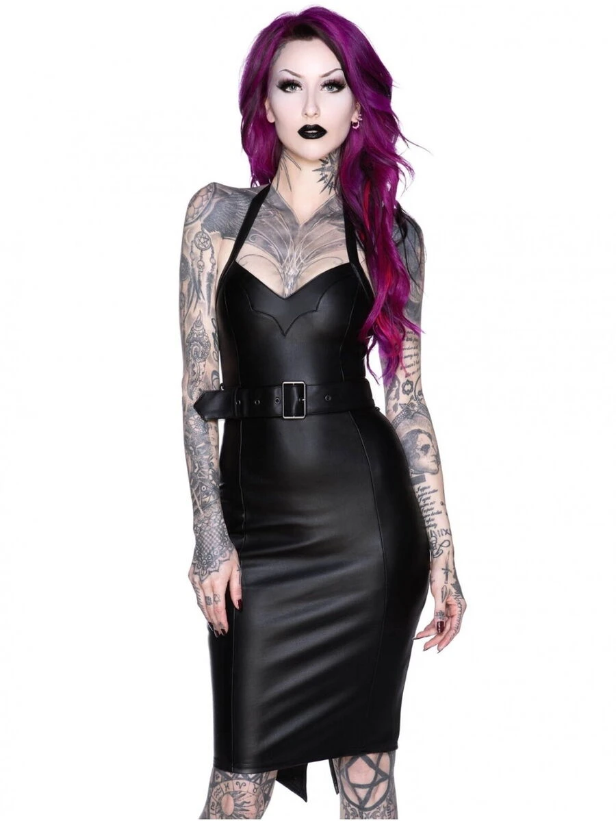 Robe KILLSTAR 'eclipse' En Simili Cuir 3 Robe KILLSTAR 'eclipse' En Simili Cuir