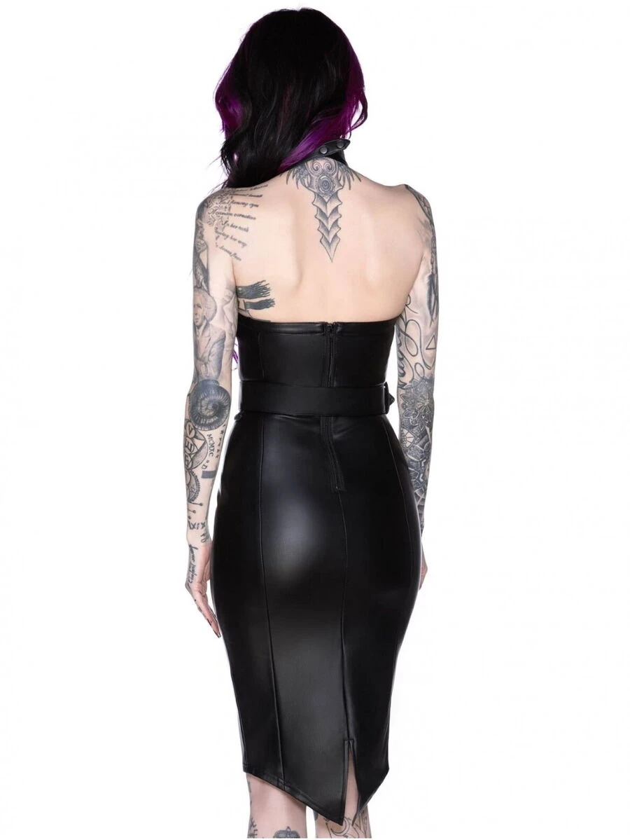 Robe KILLSTAR 'eclipse' En Simili Cuir 4 Robe KILLSTAR 'eclipse' En Simili Cuir – Image 2