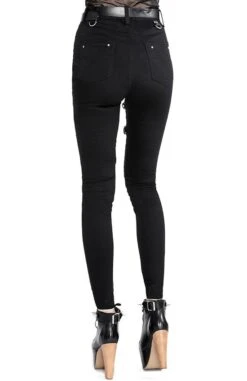 Pantalon RESTYLE 'gothic Harness Jean' -Cosplay eng pl black gothis harness jeans 2041 7 900