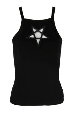 Top Noir RESTYLE 'pentagramme' -Cosplay eng pl black womens top triple goddess 1874 1 900