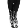 Leggings Noir RESTYLE 'domonic Cat'