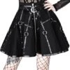 Jupe RESTYLE 'black Circle Moon' -Cosplay eng pl gothic black short moon mistress skirt 2052 12 900