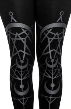 Leggings RESTYLE 'twin Moon' -Cosplay eng pl twin moon gothic leggings with moon print 1974 5 900
