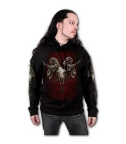 Sweat Capuche SPIRAL 'Faces Of Goth' -Cosplay faces of goth sweat shirt gothique noir a capuche2 900