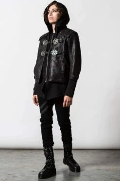 Veste Unisexe KILLSTAR 2 En 1 'Faustus' -Cosplay faustus hood jacket d x1600 900