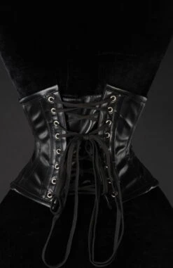 Serre-taille Gothique Simili Cuir -Cosplay faux leather waist cincher 3 900