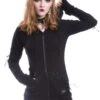 Veste Zippée Gothique VIXXSIN -Cosplay fawn hood black vixxsin 10 900