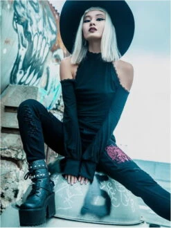 Pantalon KILLSTAR 'forsaken' -Cosplay forsaken jeans killstar 5 1 900