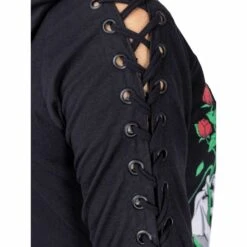 Veste Zippée VIXXSIN 'Garden Skull' -Cosplay garden skull hood black vixxsin 31 900