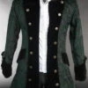 Veste Victorienne Style Pirate -Cosplay green brocade pirate jacket1 900