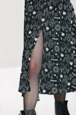 Robe Longue HELL BUNNY 'Hello Goodbye' -Cosplay hlb40188 hello goodbye dress blk 03 900