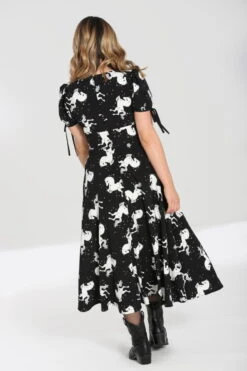 Longue Robe HELL BUNNY 'Sullivan' 11 Longue Robe HELL BUNNY 'Sullivan' -Cosplay hlb40305 sullivan maxi dress blk wht 02 900