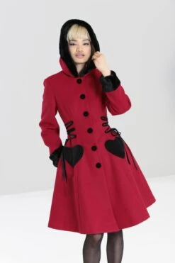 Manteau Lolita HELL BUNNY 'scarlet' -Cosplay hlb80011 scarlet coat burgundy 02 1 9 900
