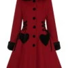 Manteau Lolita HELL BUNNY 'scarlet' -Cosplay hlb80011z scarlet coat burgundy 10 large 1 900