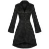 Veste Gothique Femme En Tissu Brocarde Noir -Cosplay hr0303