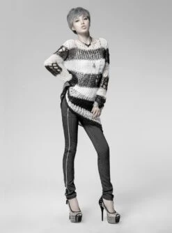 Haut Noir Et Blanc PUNK RAVE 'apocalypse 2022' -Cosplay img 4781 900