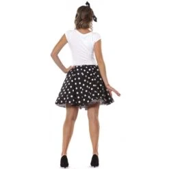 Jupe Noire à Pois Années 50 Femme -Cosplay jupe noire a pois annees 50 femme 1