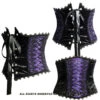 Serre-taille Gothique SINISTER Violet -Cosplay k062 velvetandtaffetaunderbustcorsetbysinister 900
