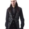 Gilet Victorien POIZEN INDUSTRIES 'kaden' -Cosplay kaden vest mens silver brocade poizen industries 1 900