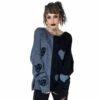Pull Femme Oversize VIXXSIN 'Lexia Jumper' -Cosplay lexia jumper black grey heartless 1 900
