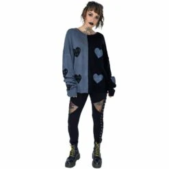 Pull Femme Oversize VIXXSIN 'Lexia Jumper' -Cosplay lexia jumper black grey heartless 6 900